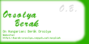 orsolya berak business card